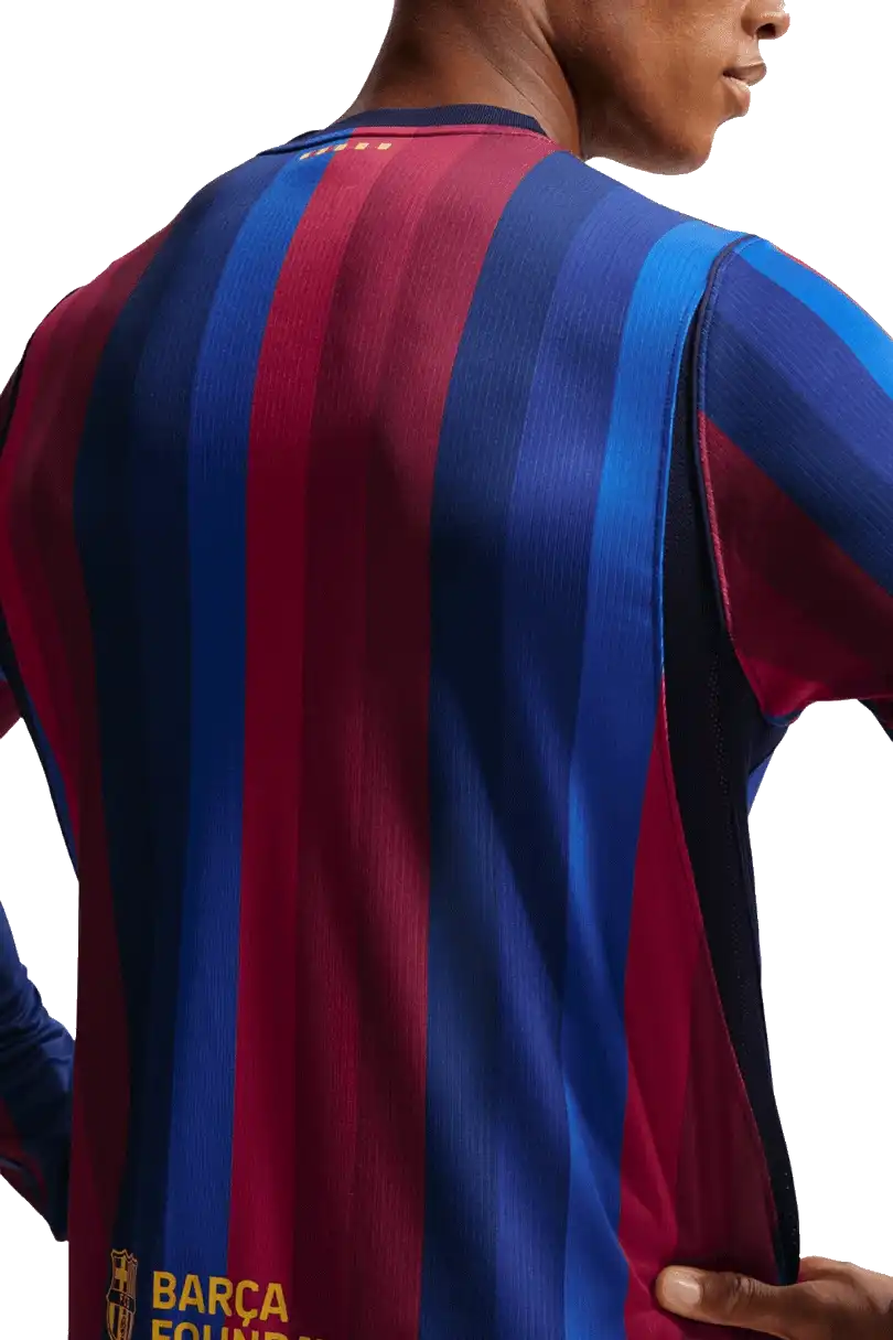 Pánský domácí dres Nike FC Barcelona 26/27 modro-červený dlouhý rukáv