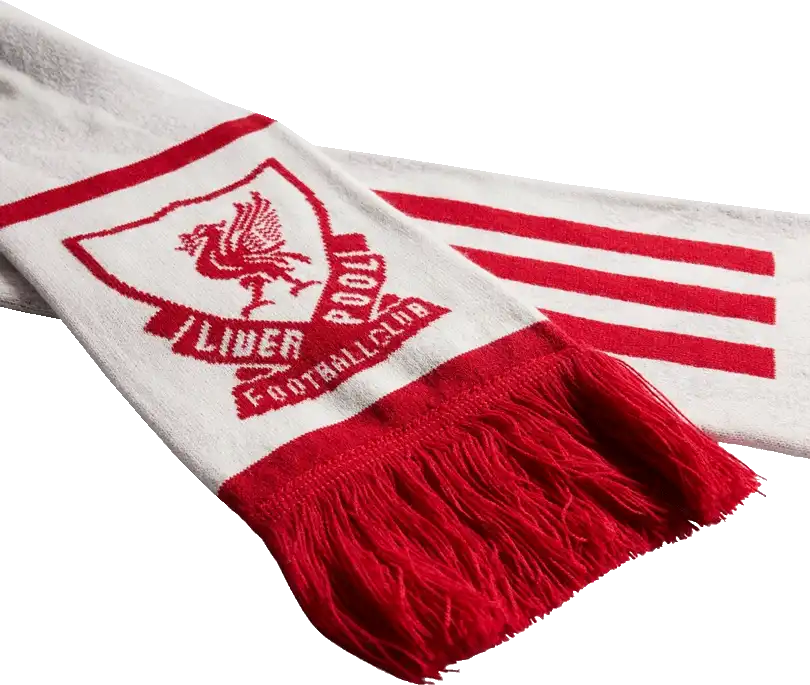 Unisex fotbalová šála Adidas Liverpool FC 26/27 bílá 134x16