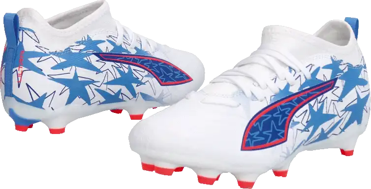 Dětské lisovky Puma Ultra 6 Match KidSuper x Christian Pulisic FG/AG bílé