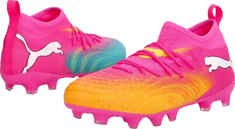 Dětské kopačky lisovky Puma Future 9 Match FG/AG růžové