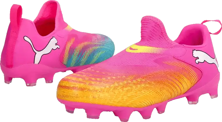 Dětské kopačky lisovky Puma Future 9 Match LL FG/AG BTK růžové