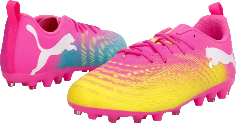 Dětské kopačky lisovky Puma Future 9 Play MG růžové