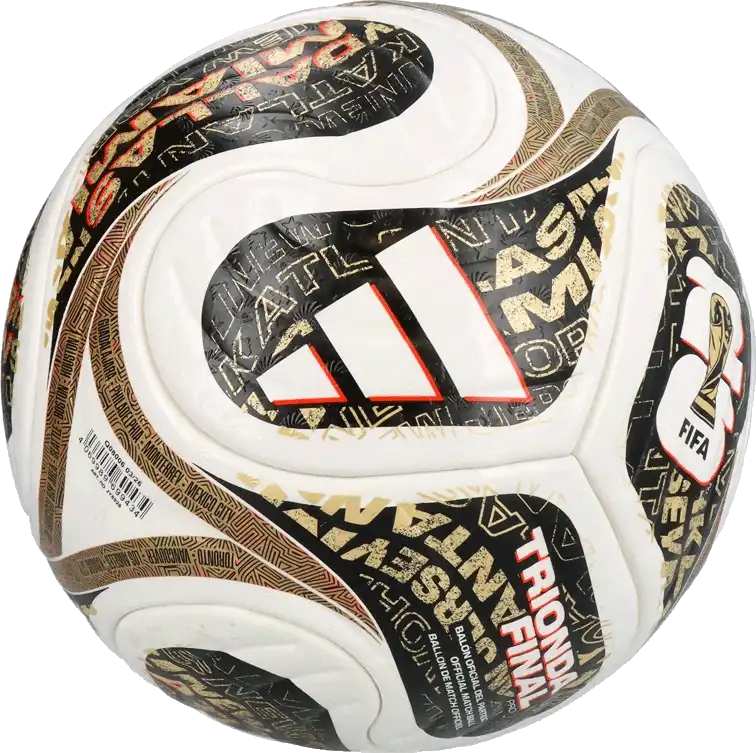 Fotbalový míč Adidas Trionda World Cup 2026 Pro Finals velikost 5 bílo-hnědý