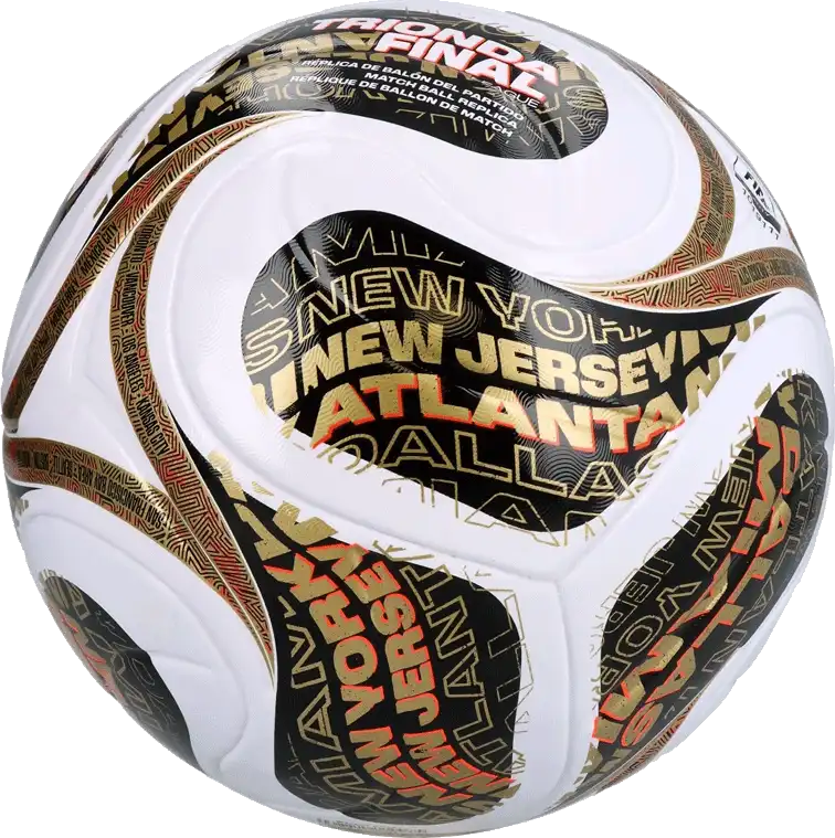 Fotbalový míč Adidas Trionda World Cup 2026 League Finals velikost 5 bílo-hnědý