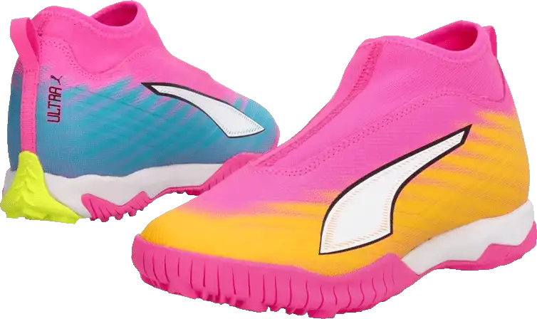 Dětské kopačky turfy Puma Ultra 6 Match+ LL TT Mid BTK růžové
