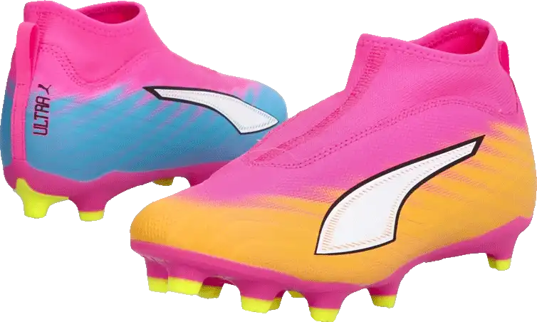 Dětské lisovky Puma Ultra 6 Match+ LL FG/AG BTK růžové