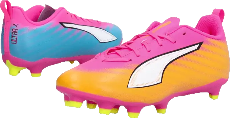 Dětské kopačky lisovky Puma Ultra 6 Play FG/AG růžové