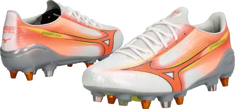 Pánské kopačky kolíky Mizuno Alpha III Japan Mix oranžově-stříbrné