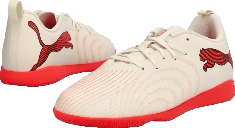 Dětské sálové kopačky Puma Future 98 Play IN béžové