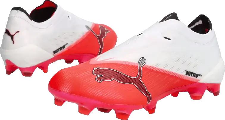 Pánské kopačky lisovky Puma Ultra Nitro 7 Ultimate LL FG BTK bílo-červené
