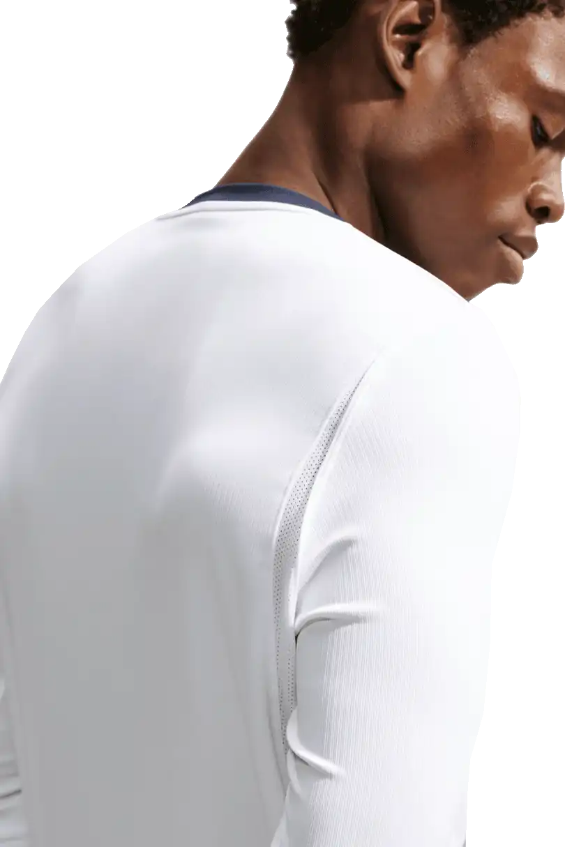 Pánský venkovní fotbalový dres Nike PSG 26/27 dlouhý rukáv bílý