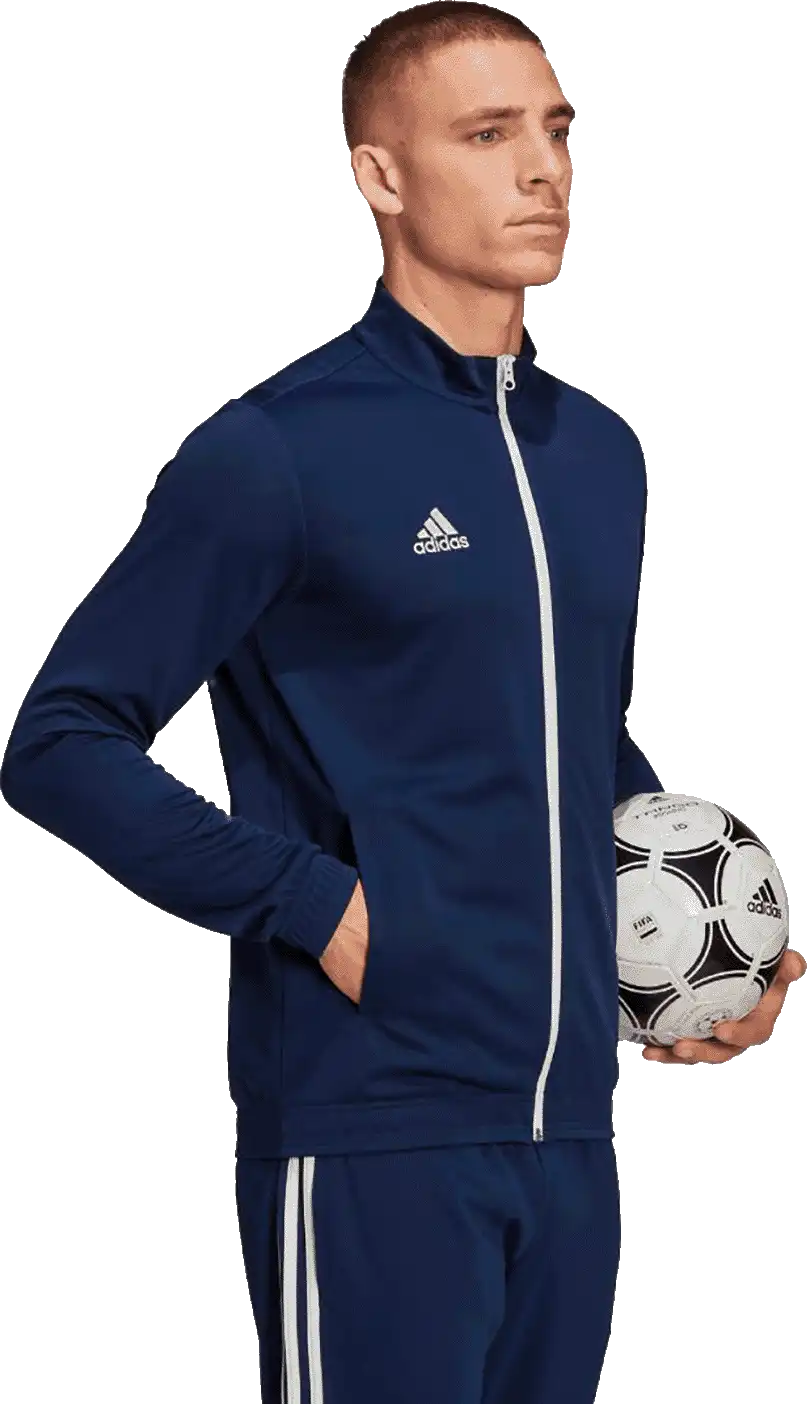 Pánská bunda na zip Adidas Entrada 22 Track tmavě modrá