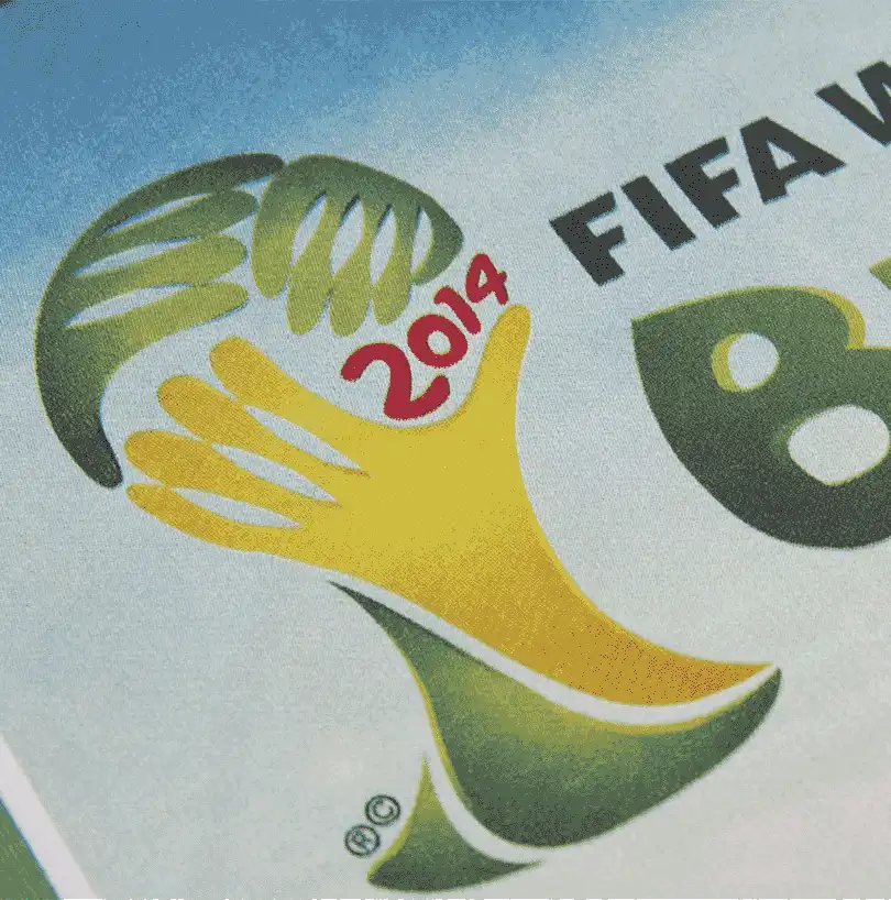 Pánské retro tričko COPA Panini Brazil 2014 World Cup zelené