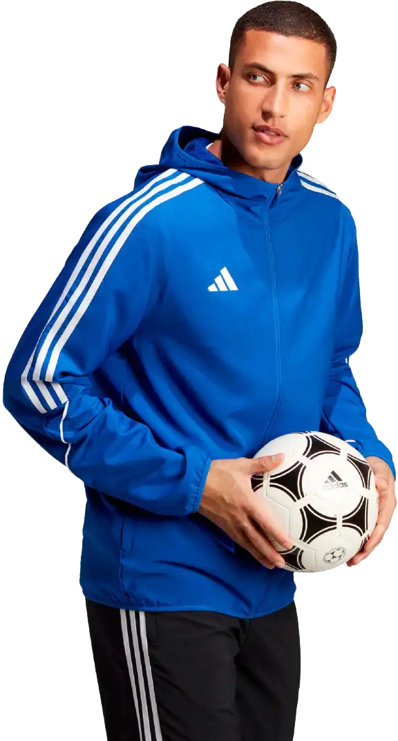 Pánská bunda s kapucí Adidas Tiro 23 League Windbreaker modrá