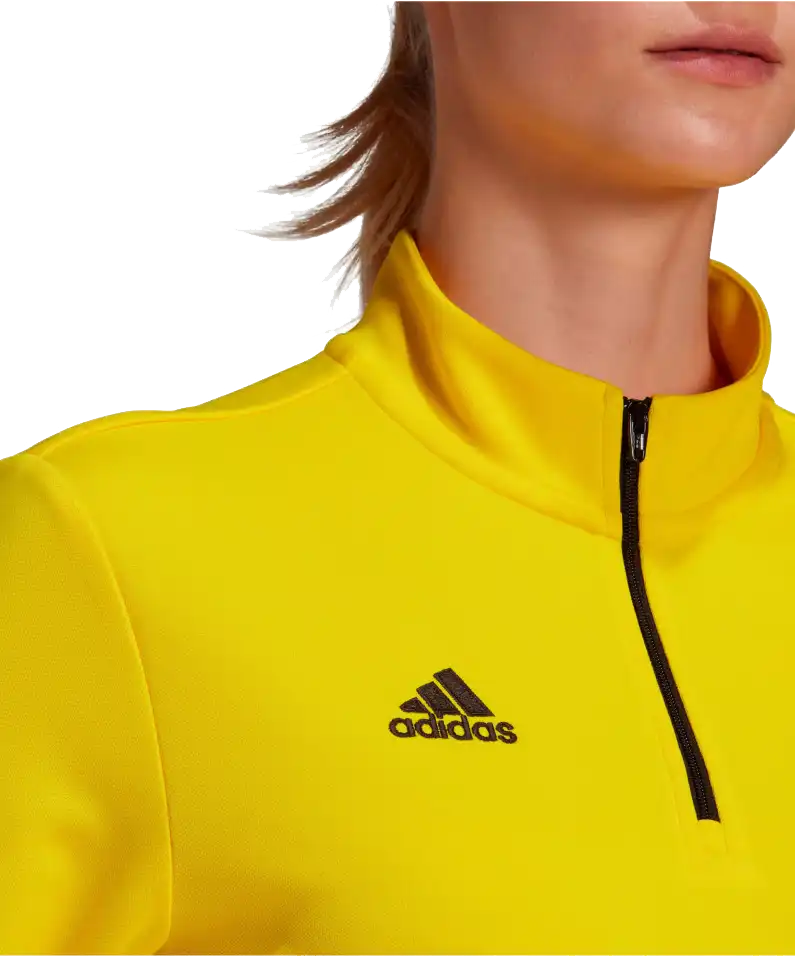 Dámské tréninkové tričko s dlouhým rukávem Adidas Entrada 22 žluté