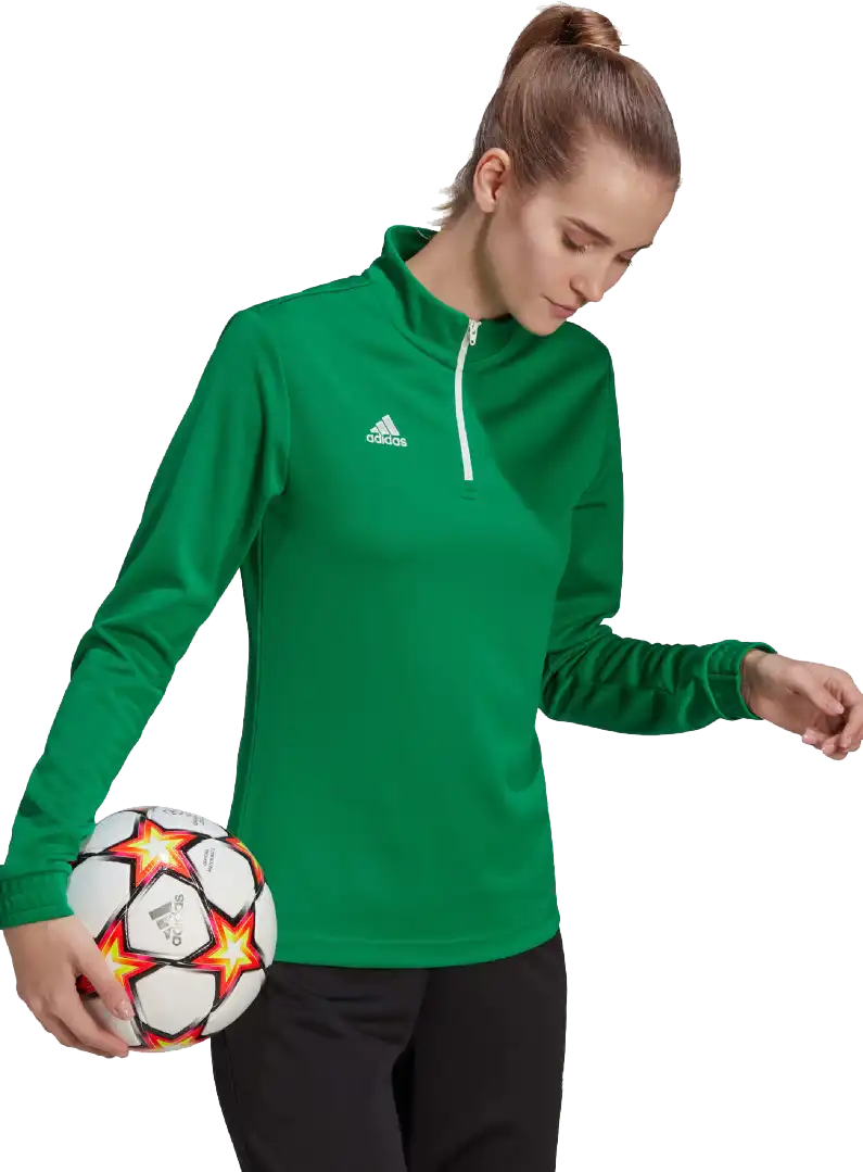 Dámské tréninkové tričko s dlouhým rukávem Adidas Entrada 22 zelené