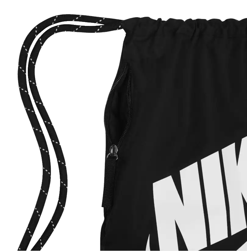 Vak na stahovací šnůrky Nike Heritage černý 13 litrů