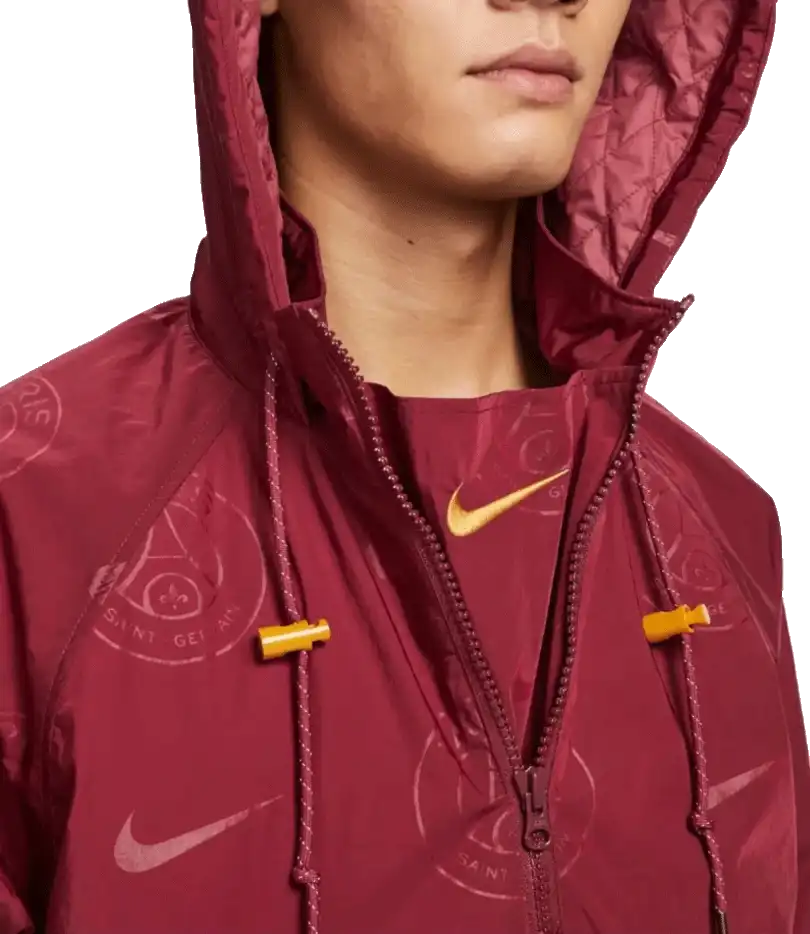 Pánská bunda Nike PSG 23/24 Team 31 Courtside SE bordo
