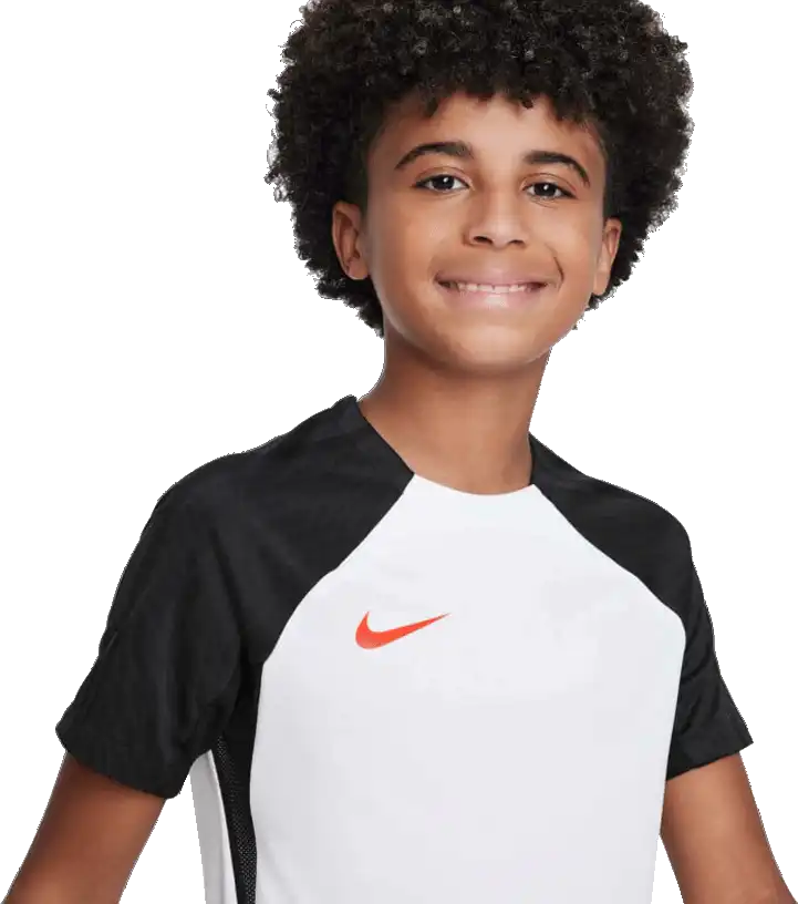 Dětský fotbalový dres Nike Dri-FIT Strike bílo-černý