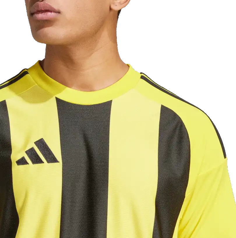 Pánský fotbalový dres Adidas Striped 24 žluto-černý