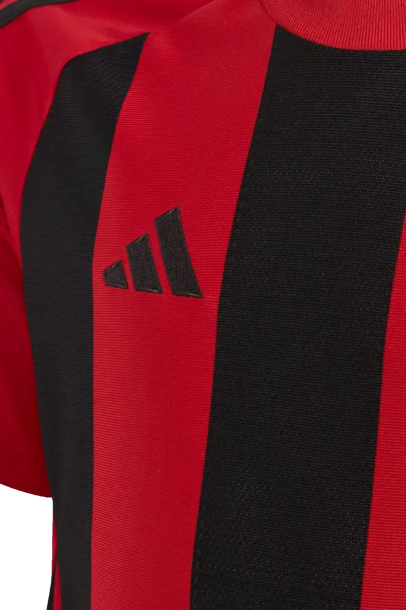 Dětský fotbalový dres Adidas Striped 24 červeno-černý