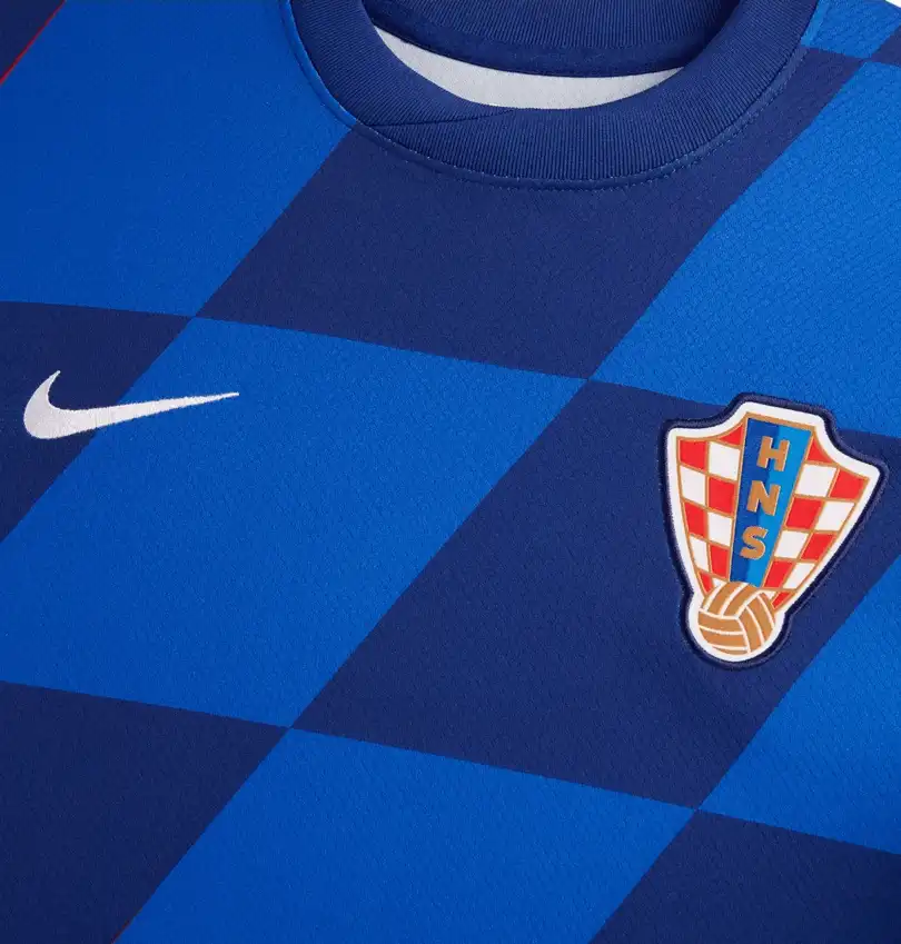 Dámský venkovní fotbalový dres Nike Chorvatsko 2024 modrý