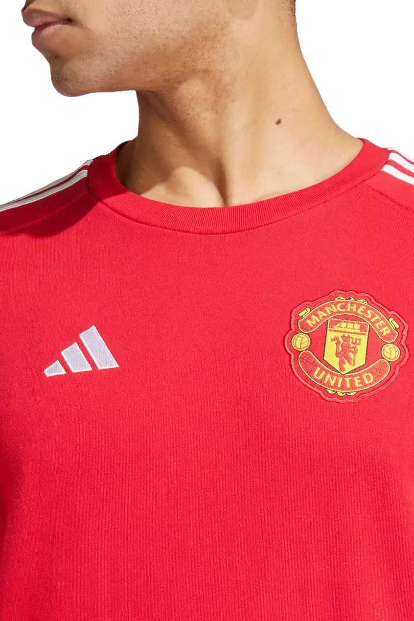 Pánská mikina Adidas Manchester United 24/25 DNA červená