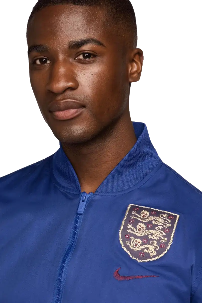 Pánský tkaný bomber Nike Anglie 2024 Essentials modrý