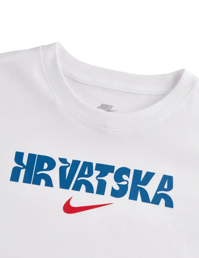 Dámské sportovní tričko Nike Chorvatsko 2024 Crest bílé