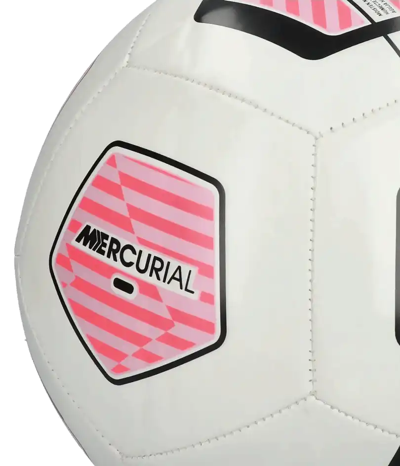 Fotbalový míč Nike Mercurial Fade velikost 3 bílo-růžový