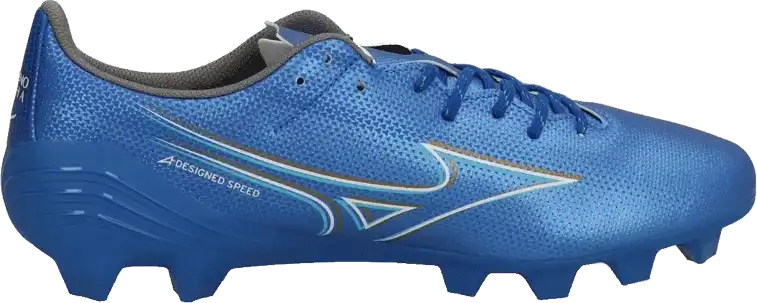 Pánské kopačky lisovky Mizuno Alpha Select FG modré