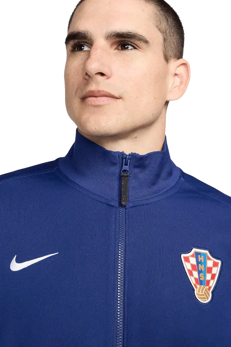 Pánská fotbalová bunda Nike Chorvatsko 2024 Anthem modrá