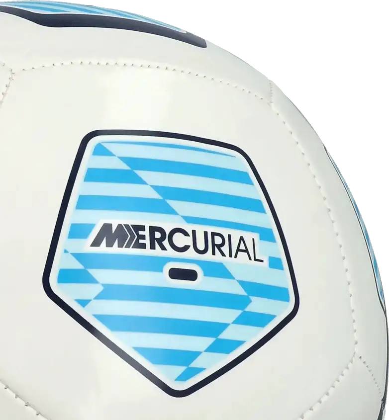 Fotbalový míč Nike Mercurial Fade velikost 5 bílo-modrý