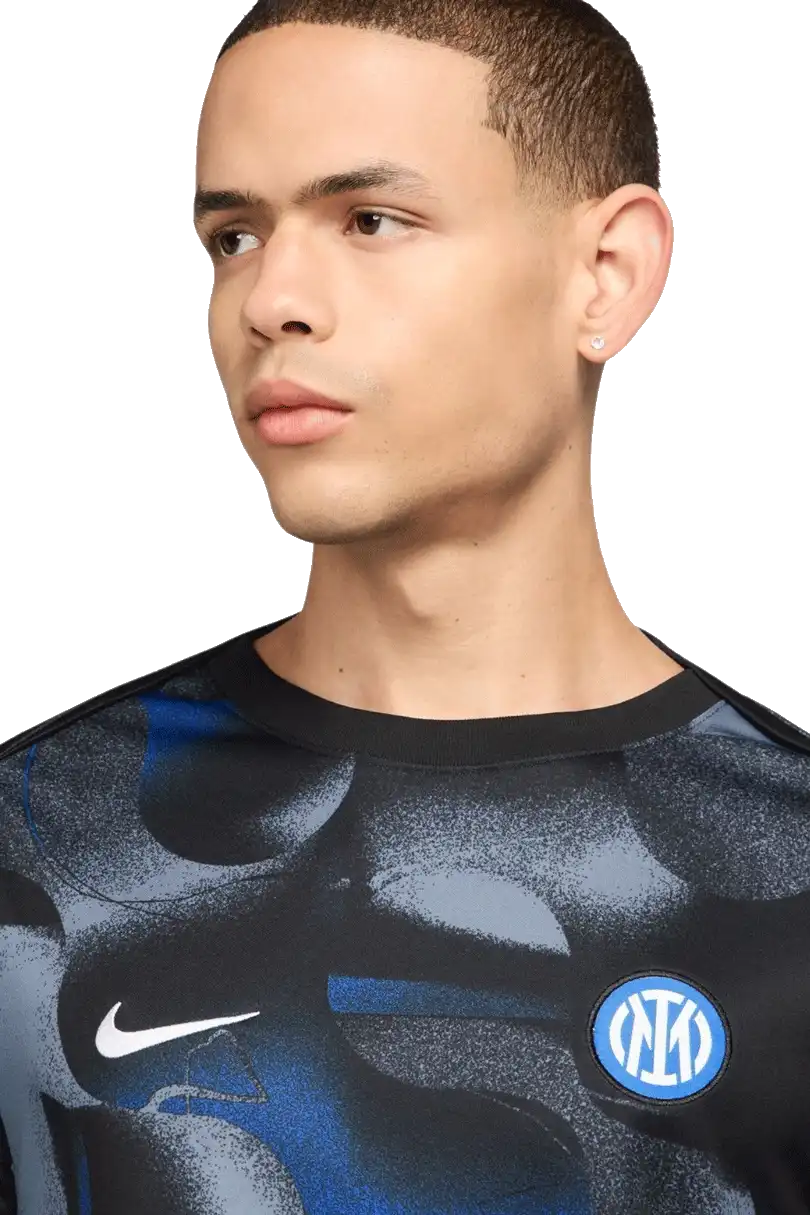 Pánské předzápasové tričko Nike Inter Milan 24/25 černé