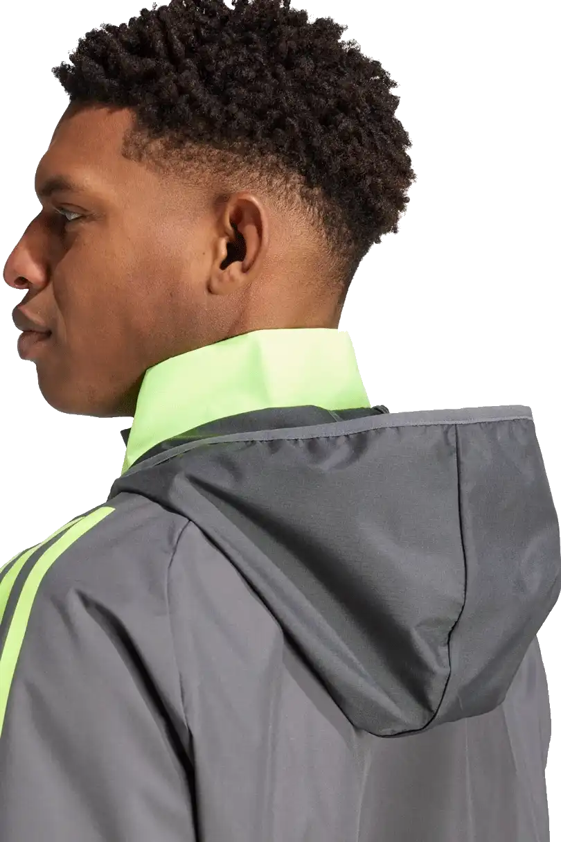Pánská šusťáková bunda Adidas Tiro 24 Competiton Allweather šedá