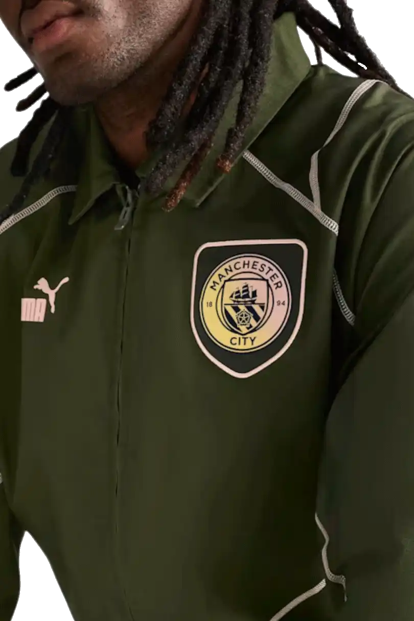 Pánská bunda Puma Manchester City 24/25 ftblStatement zelená