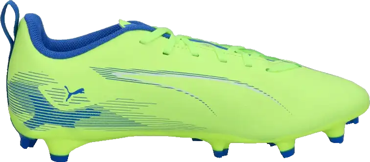 Dětské kopačky lisovky Puma Ultra 5 Play FG/AG limetka
