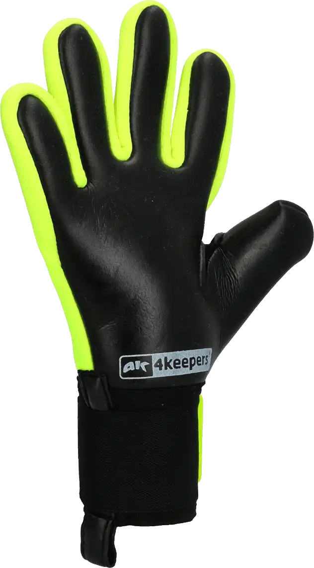 Dětské brankářské rukavice 4keepers Elite Venom NC žluto-černé