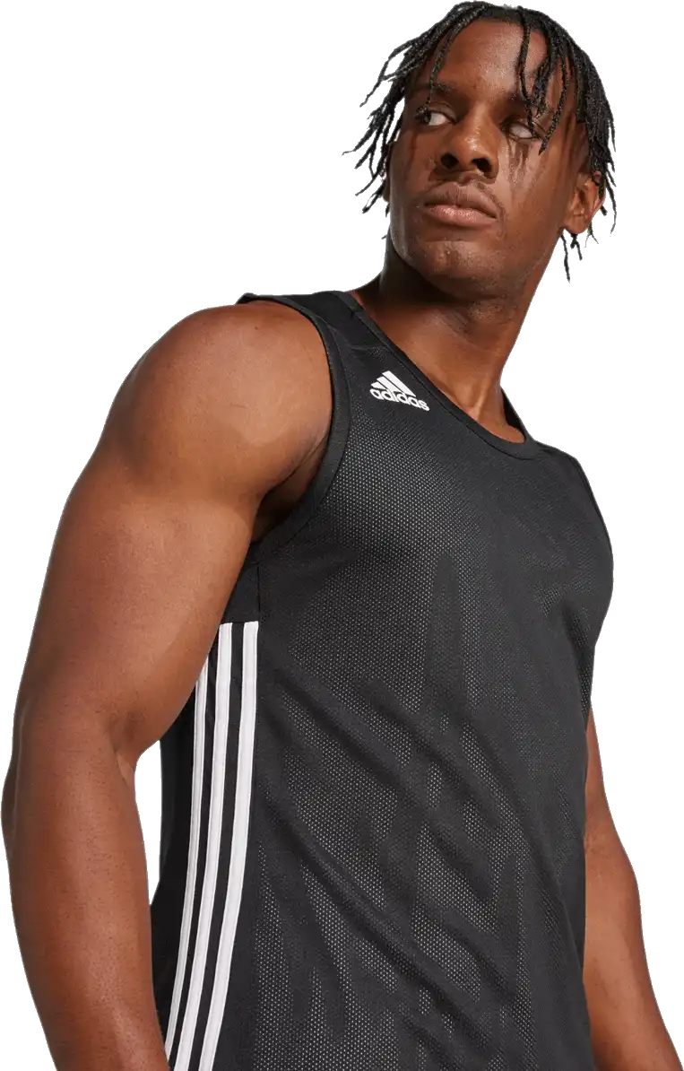 Pánský oboustranný dres bez rukávů Adidas 3G Speed Reversible černý