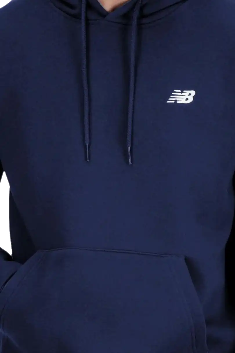 Pánská mikina s kapucí New Balance Small Logo modrá
