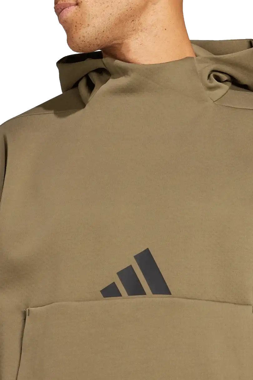 Pánská volná sportovní mikina s kapucí Adidas Z.N.E. tmavě zelená