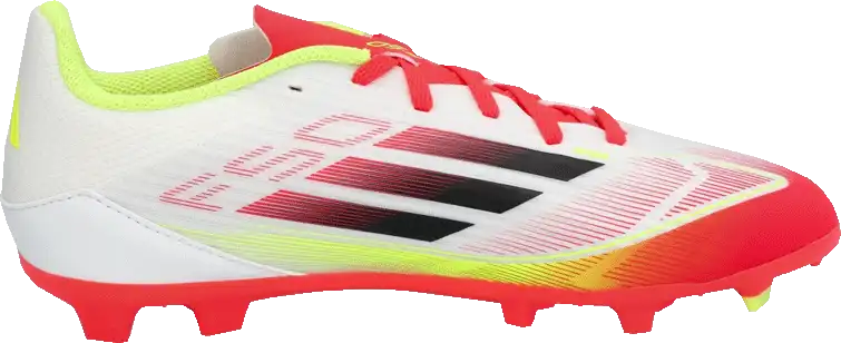 Dětské kopačky lisovky Adidas F50 League FG/MG bílo-červené