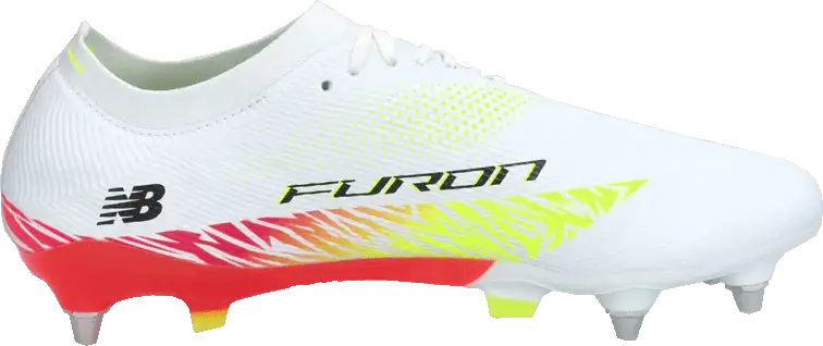 Pánské kopačky kolíky New Balance Furon V8 Elite SG bílé