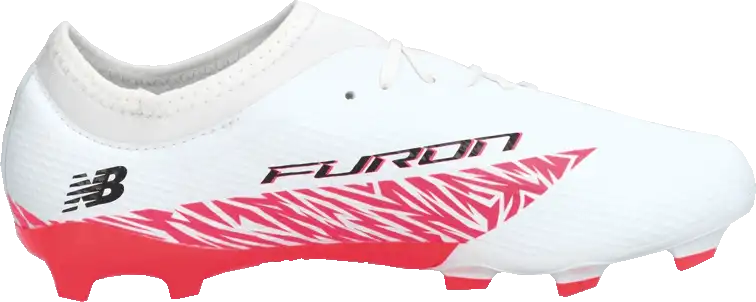Dětské kopačky lisovky New Balance Furon V8 Team FG bílé