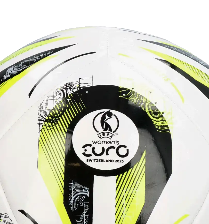 Fotbalový míč Adidas Women's EURO 2025 Club velikost 3 bílý2