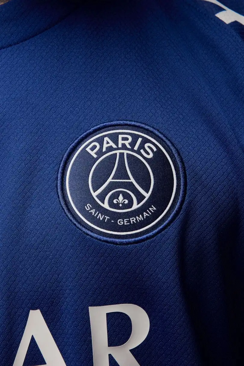 Pánský čtvrtý fotbalový dres Nike PSG x Jordan 24/25 modrý