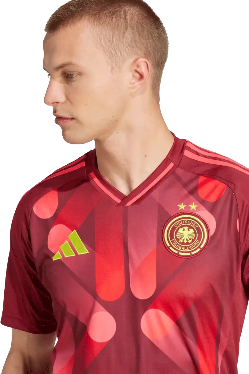 Pánský venkovní fotbalový dres Adidas Německo 25/26 bordo