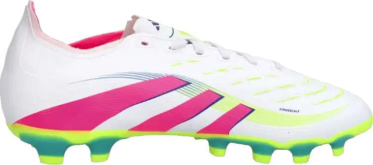 Pánské kopačky lisovky Adidas Predator League MG bílo-růžové
