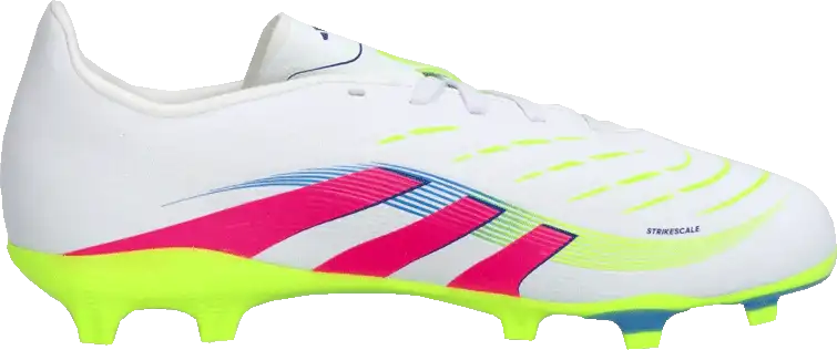 Dětské kopačky lisovky Adidas Predator League FG/MG bílo-růžové