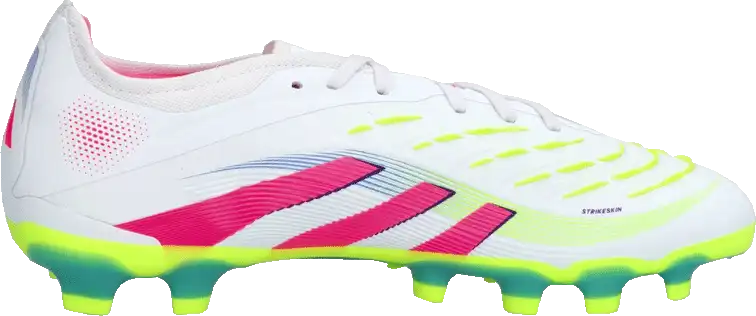 Pánské kopačky lisovky Adidas Predator Pro MG bílo-růžové